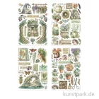Artikelbild 2 des Artikels “Stamperia Washi Pad - Herbarium Silvae, 8 Blatt, A5 “