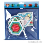 Artikelbild 2 des Artikels “Steckbrett für Bügelperlen - Geometrische Figuren, 6 Stück sortiert “