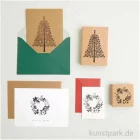 Artikelbild 2 des Artikels “Stempel aus Holz - Christmas Rocks, Kranz, 70 x 70 mm “