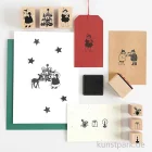 Artikelbild 2 des Artikels “Stempelset - Weihnachtskinder, 13 Holzstempel + Stempelkissen “