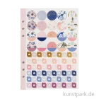 Artikelbild 2 des Artikels “Sticker-Buch für Kreativbücher - Blumendesign Lila-Gold-Rosa, 8 Bögen “