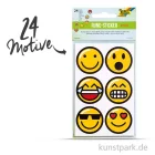Artikelbild 2 des Artikels “Sticker rund - Emojis, selbstkebend, 24 Stück sortiert “