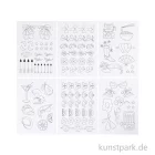 Artikelbild 2 des Artikels “Stickvliese, Wasserlöslich, A5, 6 Blatt, Deko-Designs “