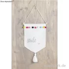 Artikelbild 2 des Artikels “Stoffwimpel zum Bemalen, 24 x 30 cm “
