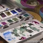 Artikelbild 2 des Artikels “Talens REMBRANDT Aquarell Set - Granulierende Farben, 12 halbe Näpfe “