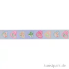 Artikelbild 2 des Artikels “Washi Tape Herzen Floral, 20 mm, 10 m Rolle “