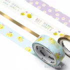 Artikelbild 2 des Artikels “Washi-Tape Hotfoil - Gold Bees, 4er Set, je 10m “