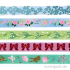 Artikelbild 2 des Artikels “Washi Tape Set - La Vie en Rose, Grün Blau, 5 Stück, je 10 m “