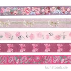 Artikelbild 2 des Artikels “Washi Tape Set - La Vie en Rose, Pink, 5 Stück, je 10 m “