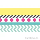 Artikelbild 2 des Artikels “Washi-Tape Set - NEON Pink Bunt, 5 Rollen, je 10 m “