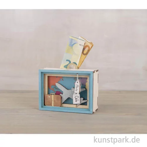 Artikelbild 2 des Artikels “3D Geschenkbox - Journey, 11,5x8,5x5 cm, Holz-Bausatz mit 12 Teilen “