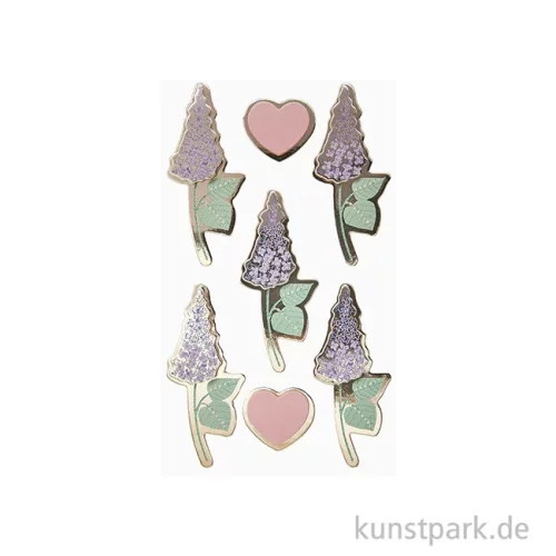 Artikelbild 2 des Artikels “3D Sticker - Flieder, Blumen, 7 Aufkleber “