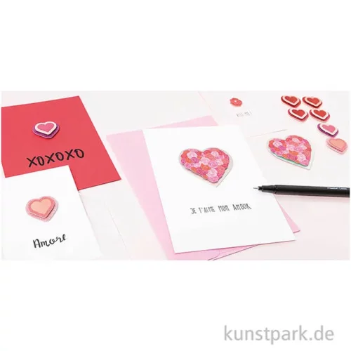 Artikelbild 2 des Artikels “3D Sticker - Rosen Perle, Rot “