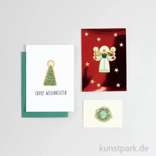 Artikelbild 2 des Artikels “3D Sticker - Weihnachtsbäume groß, 4 Aufkleber “