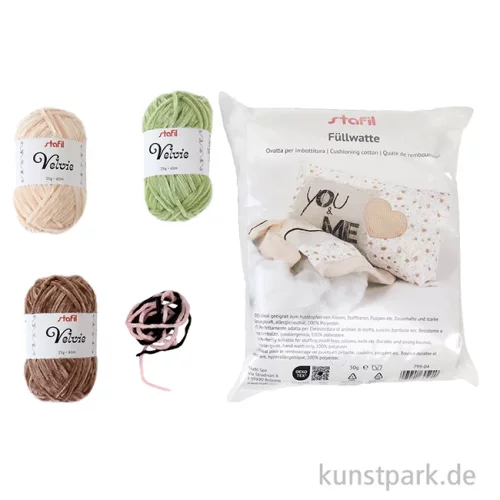Artikelbild 2 des Artikels “Amigurumi Bastelset - Velvie Desert, Alpaka + Kaktus “