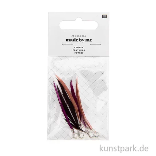Artikelbild 2 des Artikels “Anhänger Federn - Lila, 6er Set “