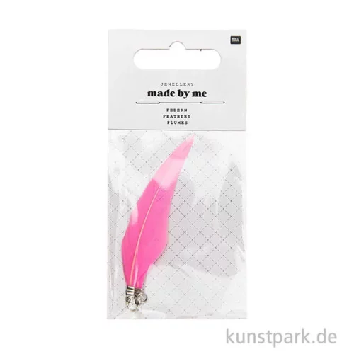 Artikelbild 2 des Artikels “Anhänger Federn - Neon Pink, 2er Set “