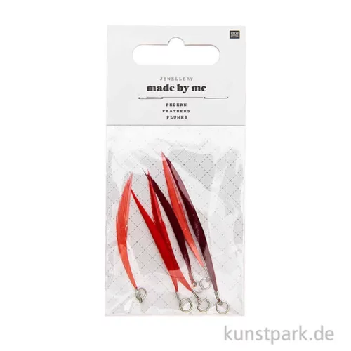Artikelbild 2 des Artikels “Anhänger Federn - Rot, 6er Set “