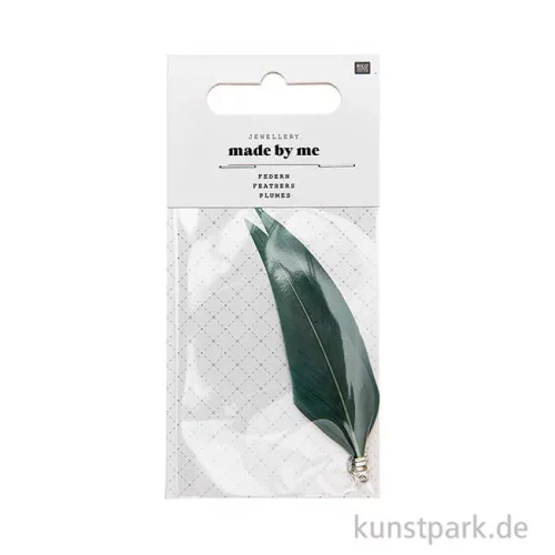 Artikelbild 2 des Artikels “Anhänger Federn - Smoky Mint, 2er Set “
