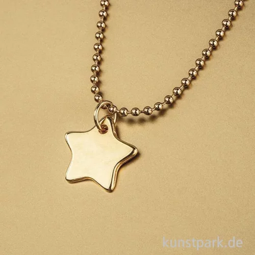 Artikelbild 2 des Artikels “Anhänger Metall - goldener Stern, 2 Stück “