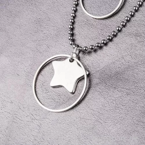 Artikelbild 2 des Artikels “Anhänger Metall - silberner Stern, 2 Stück “