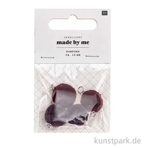 Artikelbild 2 des Artikels “Anhänger Mini Pompons - Lila, 4er Set “