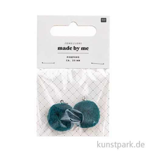 Artikelbild 2 des Artikels “Anhänger Pompons - Türkis, 2er Set “