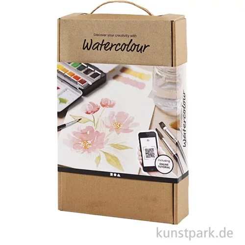 Artikelbild 2 des Artikels “Aquarellmalerei Lernset mit Farben, Papier und Pinsel “
