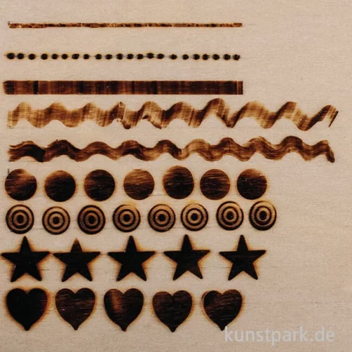 Artikelbild 2 des Artikels “Brennstempel Aufsätze für Brandmalkolben - 10 Stück “