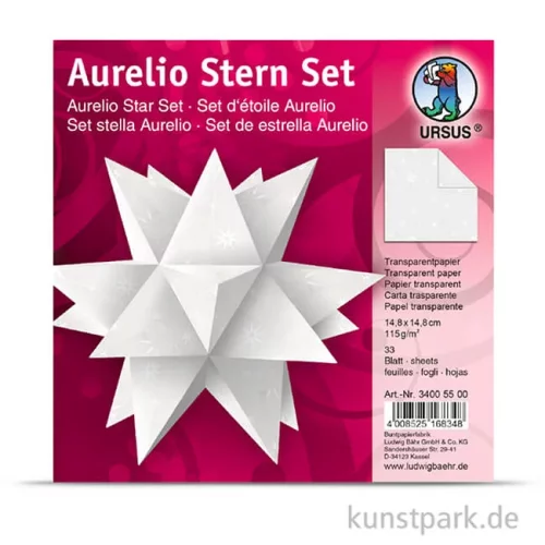 Artikelbild 2 des Artikels “Aurelio-Stern Bastelset - White Line Sterne, 14,8x14,8 cm, 115g “