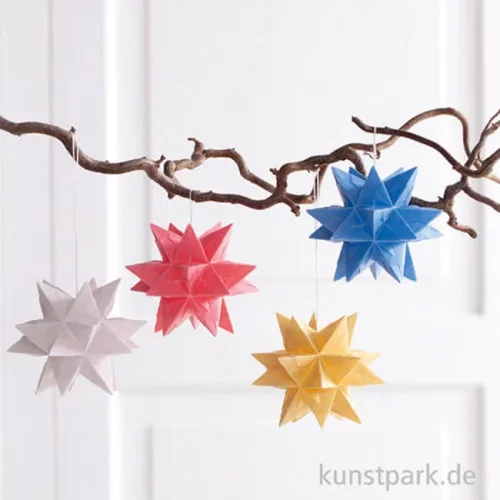 Artikelbild 2 des Artikels “Bascetta Bastelset für 4 Mini Sterne, Pastell, Transparent, 115g/m² “