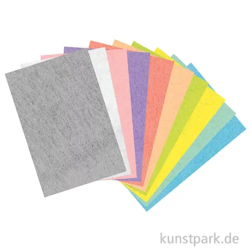 Artikelbild 2 des Artikels “Bastelfilz in Pastellfarben, 20 x 30 cm, 10 Blatt, 150g “