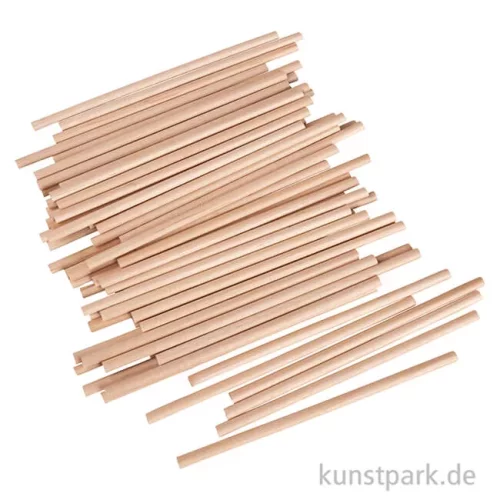 Artikelbild 2 des Artikels “Bastelhölzer, Natur, 4 mm Durchmesser, 10 cm, 60 Stück “