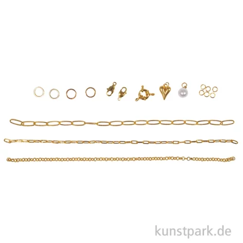 Artikelbild 2 des Artikels “Schmuck Bastelset Armbänder Click + Match, Gold “