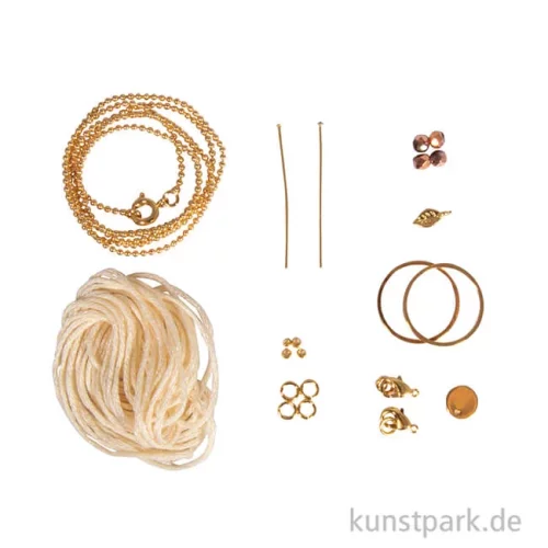 Artikelbild 2 des Artikels “Bastelset Kette Golden Summer, 60 cm Kette mit 2 Anhängern “