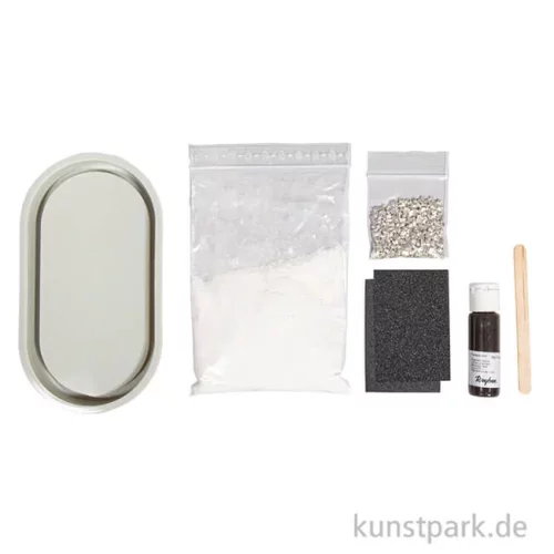 Artikelbild 2 des Artikels “Bastelset Raysin Terrazzo-Untersetzer, 17,8 x 9,5 x 1,3 cm “