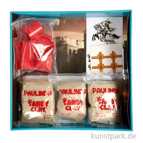 Artikelbild 2 des Artikels “Bastelset - Sandy Clay Burg, Spielsand mit Förmchen als Geschenk-Kit “