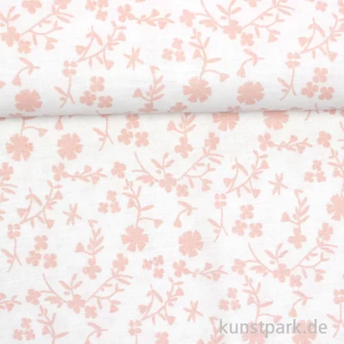Artikelbild 2 des Artikels “Baumwollstoff - Blumen Rosa - 1 m x 1,5 m “