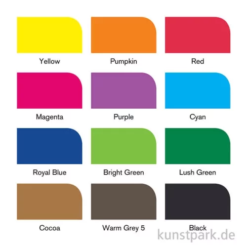 Artikelbild 2 des Artikels “Winsor & Newton Brush Marker Lebendige Töne, 12 Stifte im Set “