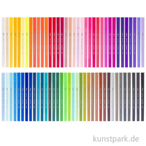 Artikelbild 2 des Artikels “Bruynzeel Fineliner Brush Pen Set mit 72 Stiften im Metalletui “