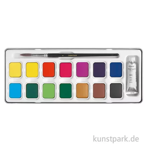 Artikelbild 2 des Artikels “Caran d'Ache Gouache Studio Metalletui mit 14 Farben + Deckweiß “