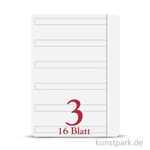 Artikelbild 2 des Artikels “Clairefontaine Schulheft DIN A4, 16 Blatt, 90g, Lin. 3, liniert mit Rand “