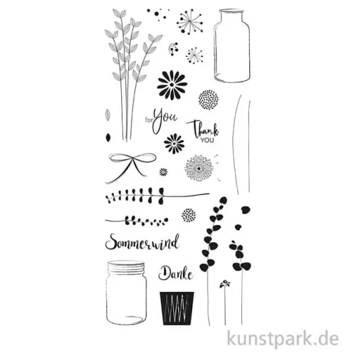 Artikelbild 2 des Artikels “Clear Stamps - Botanical, 97 x 205 mm, 30 Motive “