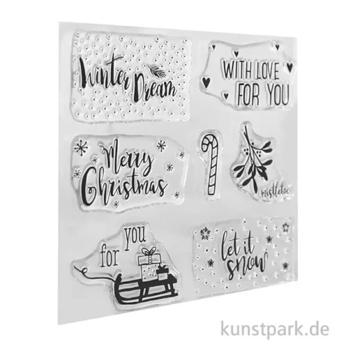 Artikelbild 2 des Artikels “Clear Stamps - Christmas Greetings mit 7 Motiven als Silikonstempel “