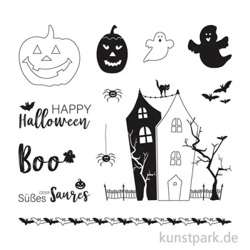 Artikelbild 2 des Artikels “Clear Stamps - Halloween, 102,5 x 97 mm, 13 Motive “