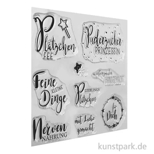 Artikelbild 2 des Artikels “Clear Stamps - Süße Grüße mit 9 Motiven als Silikonstempel “
