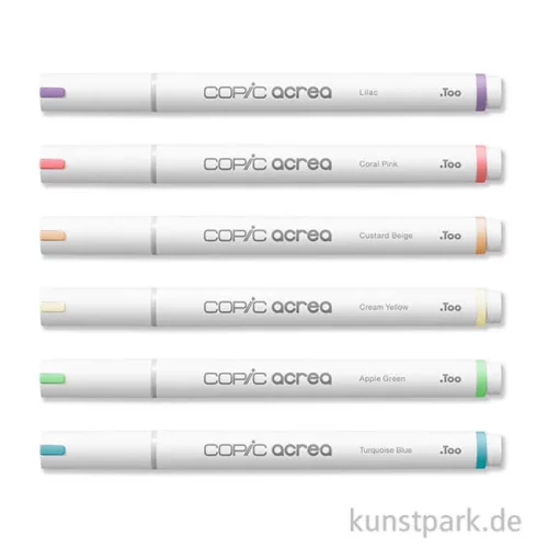 Artikelbild 2 des Artikels “COPIC acrea Paint Marker Set, Light, 6 Stück “