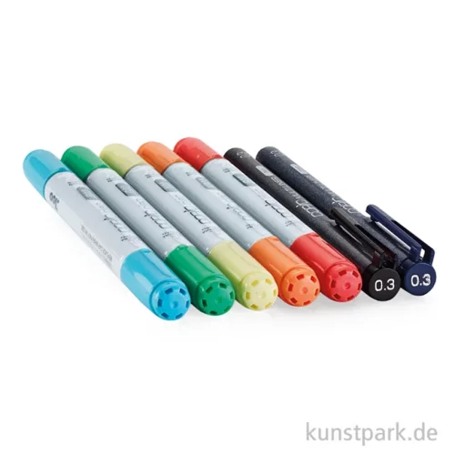 Artikelbild 2 des Artikels “COPIC Doodle Kit - Rainbow, 7 Stifte “