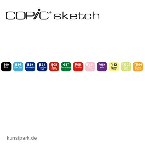 Artikelbild 2 des Artikels “COPIC sketch Set 12er - B “