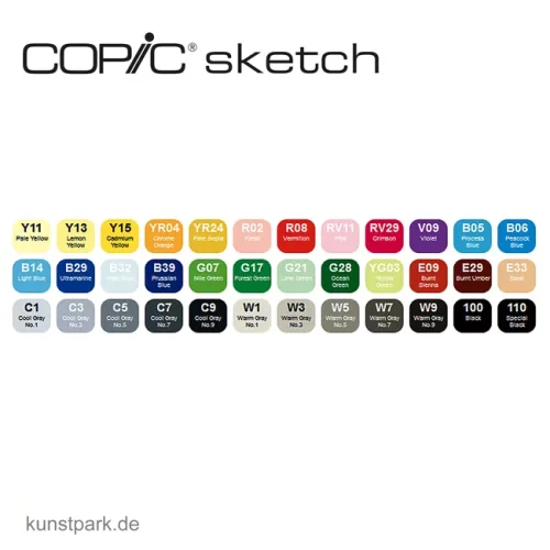 Artikelbild 2 des Artikels “COPIC sketch Set 36er - Basis “